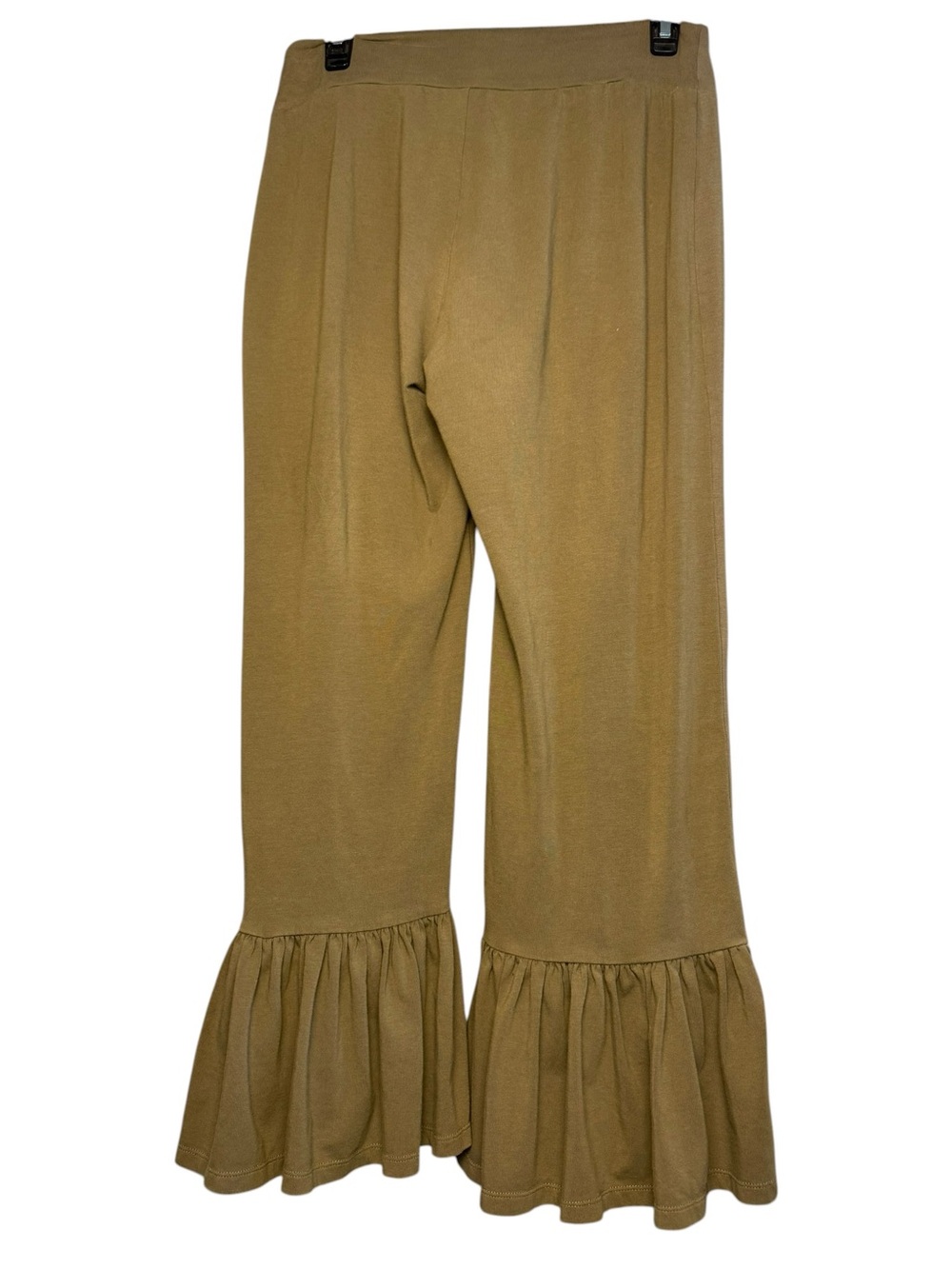 Matilda Jane Treetops Big Ruffles Olive Tan Cropped Pants Medium - Picture 4 of 8